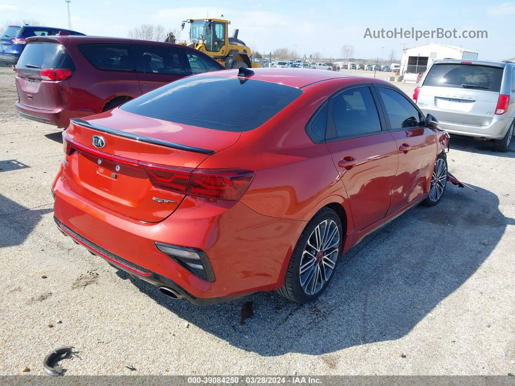 2020 Kia Forte Gt Orange vin: 3KPF44AC0LE255323