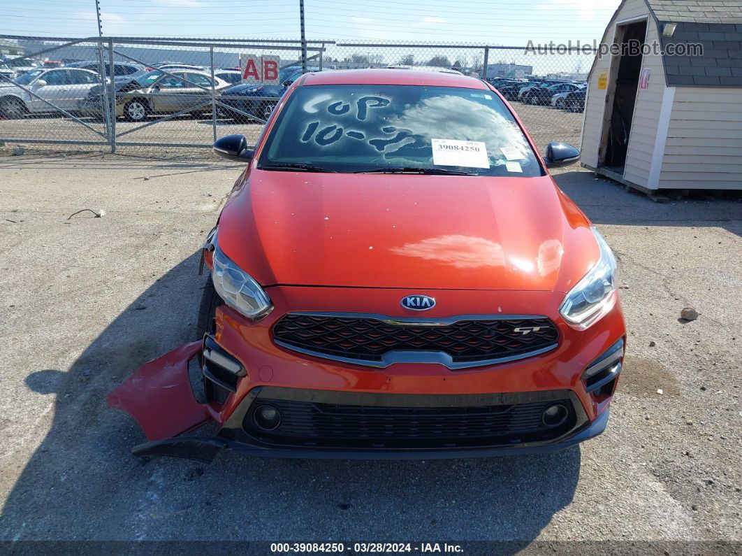 2020 Kia Forte Gt Orange vin: 3KPF44AC0LE255323