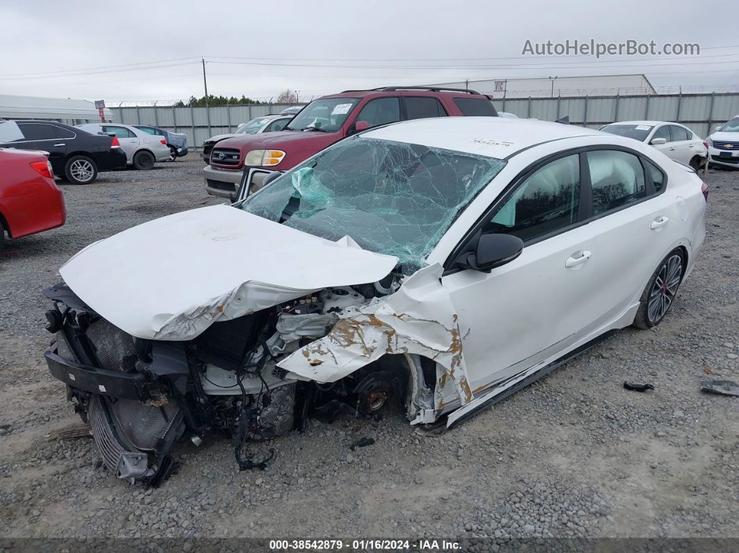 2023 Kia Forte Gt White vin: 3KPF44AC2PE510768