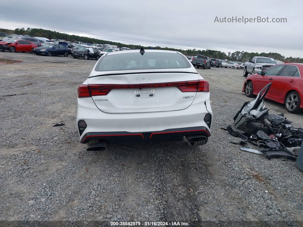 2023 Kia Forte Gt White vin: 3KPF44AC2PE510768