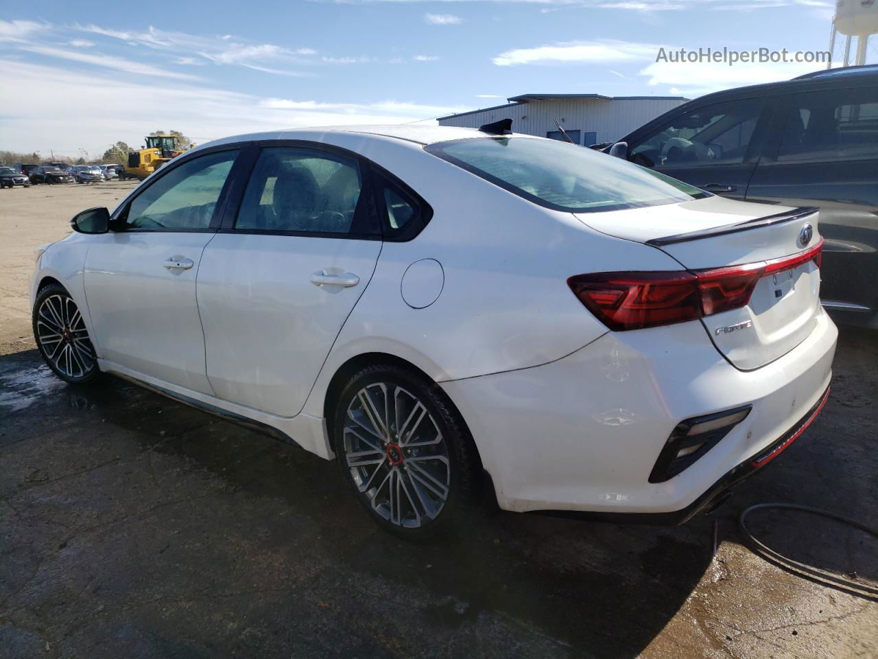 2020 Kia Forte Gt White vin: 3KPF44AC3LE147908