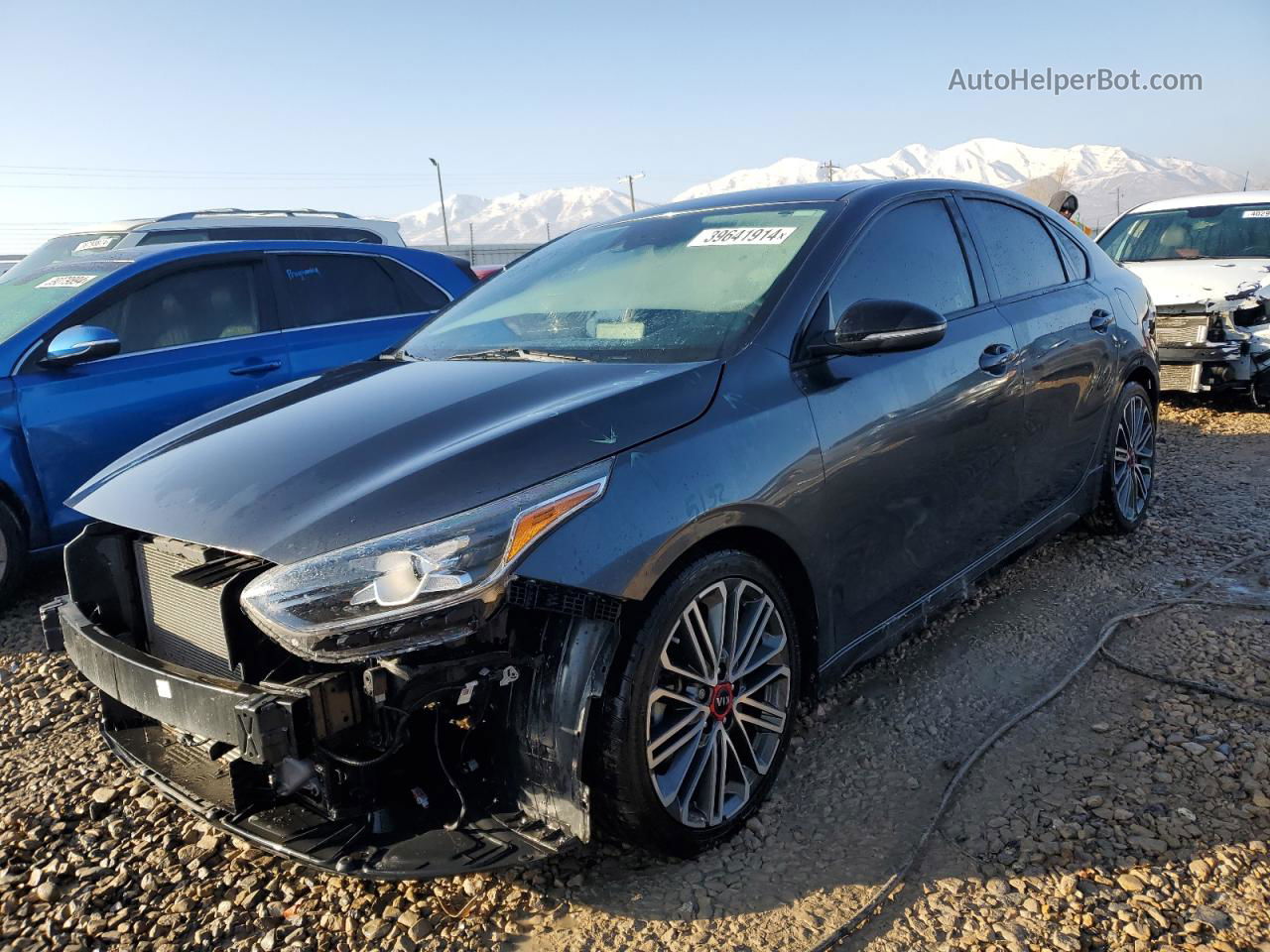 2020 Kia Forte Gt Серый vin: 3KPF44AC4LE174664