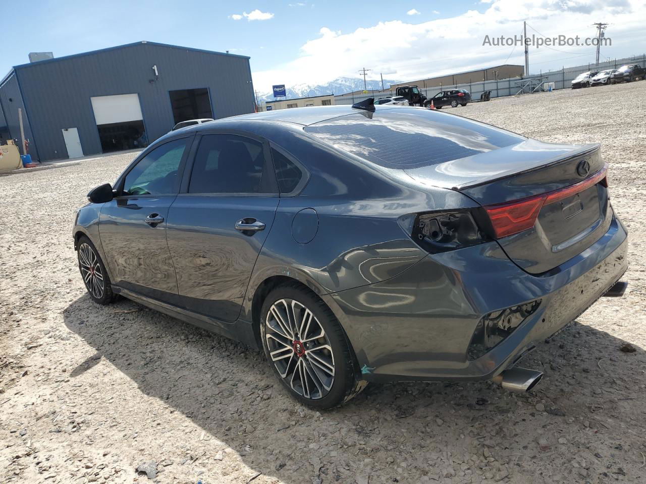 2020 Kia Forte Gt Gray vin: 3KPF44AC4LE174664