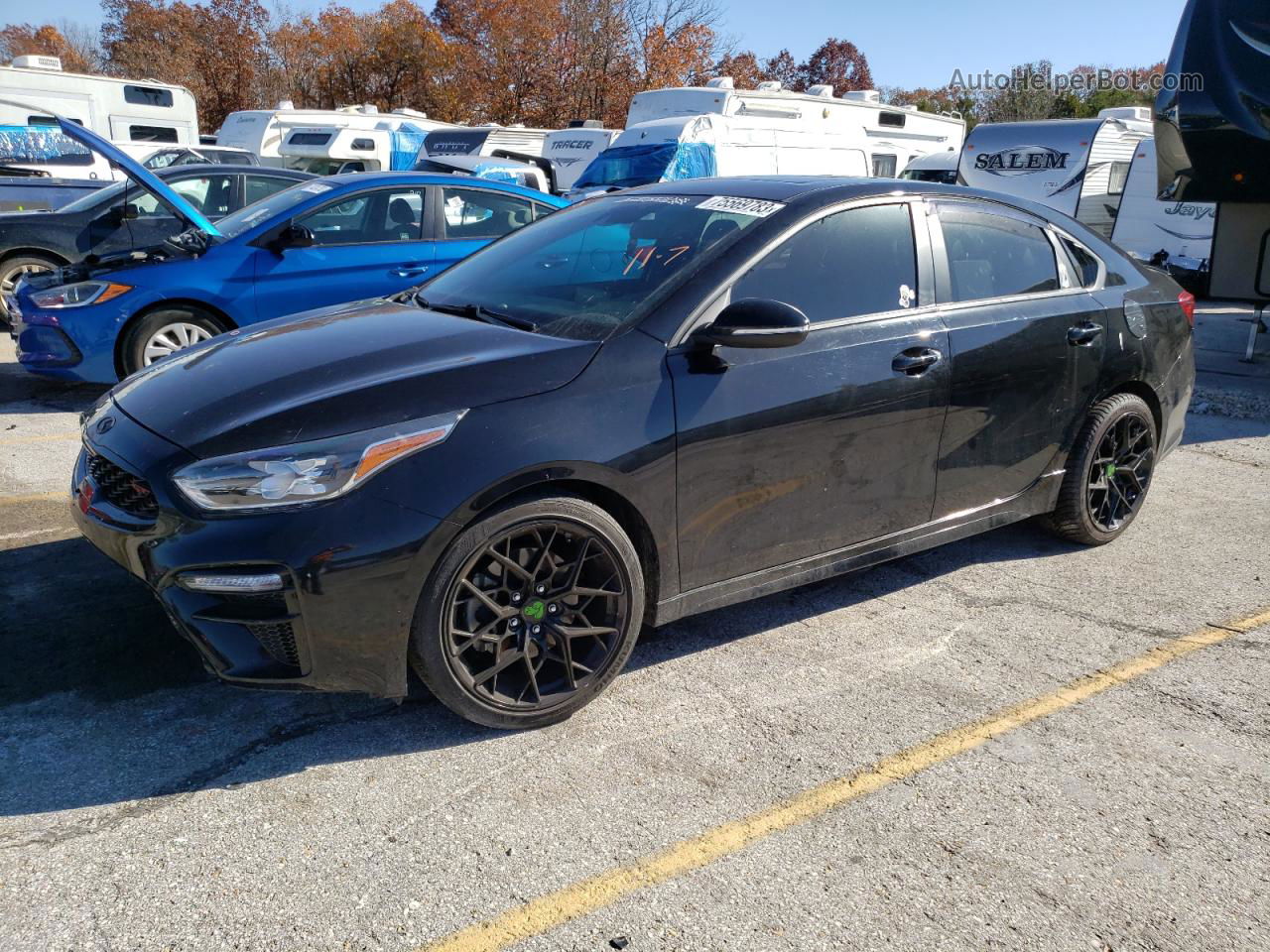 2020 Kia Forte Gt Black vin: 3KPF44AC4LE193893