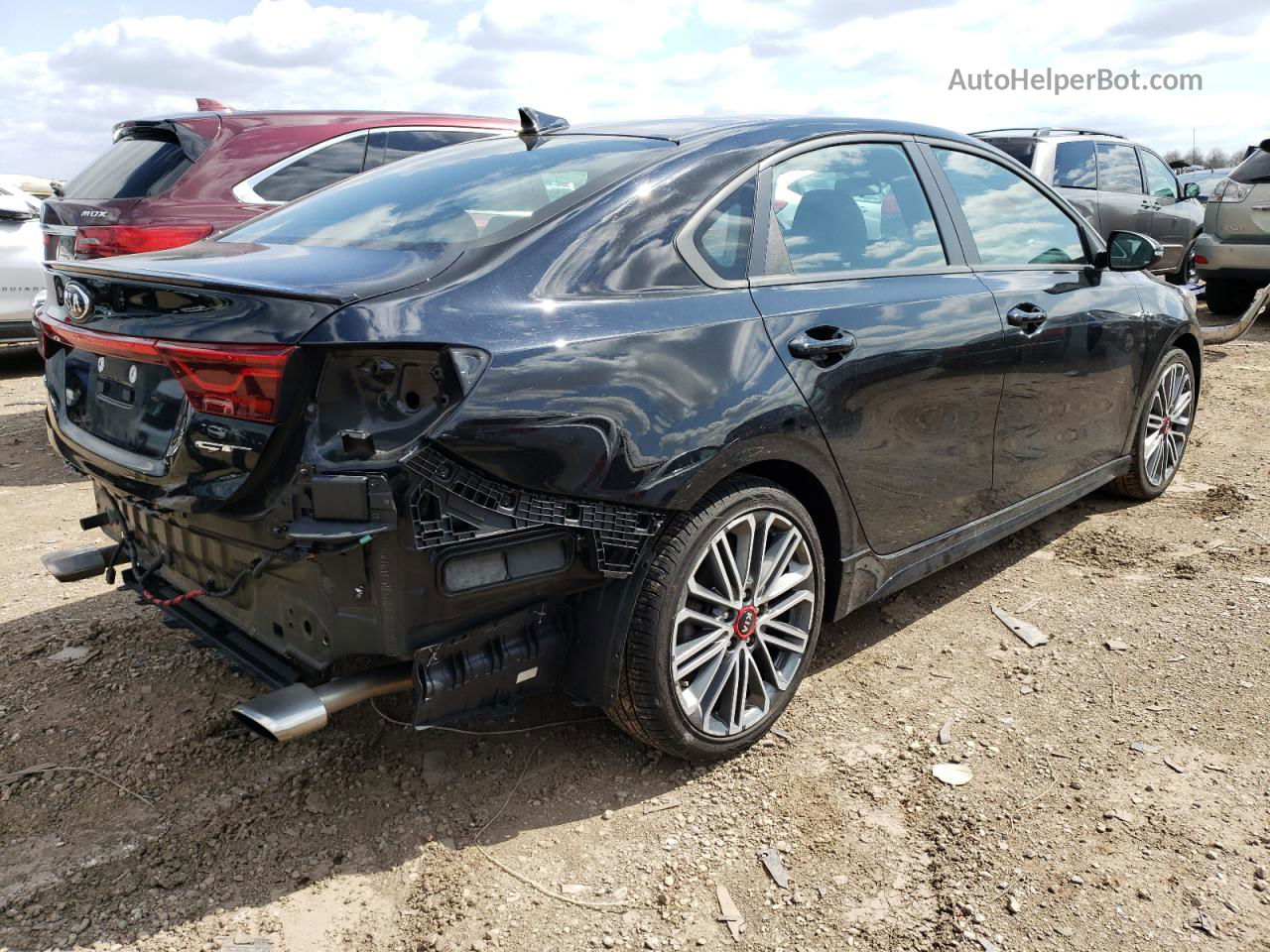 2020 Kia Forte Gt Black vin: 3KPF44AC5LE145786