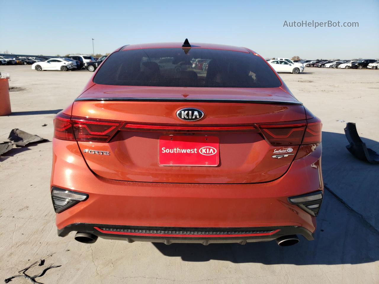 2020 Kia Forte Gt Orange vin: 3KPF44AC5LE193725