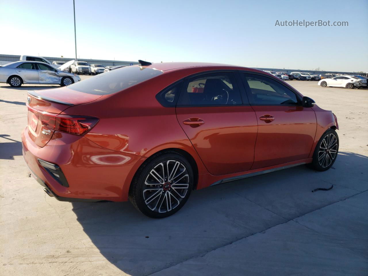 2020 Kia Forte Gt Orange vin: 3KPF44AC5LE193725