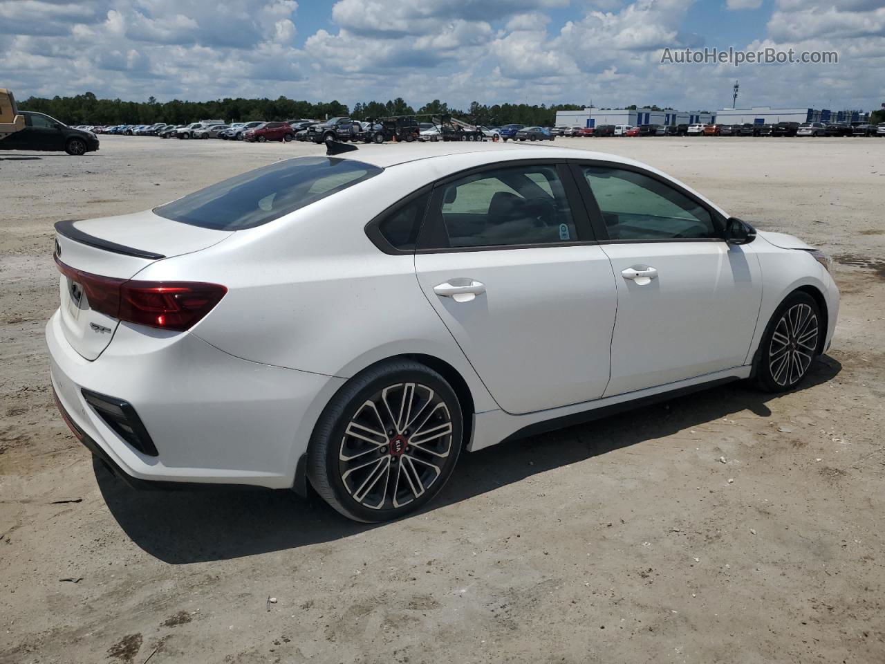 2020 Kia Forte Gt White vin: 3KPF44AC5LE235049