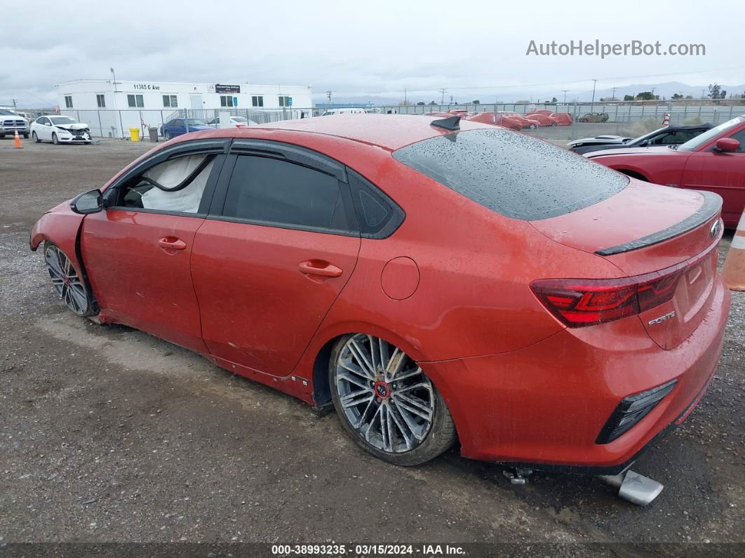 2020 Kia Forte Gt Orange vin: 3KPF44AC6LE228742