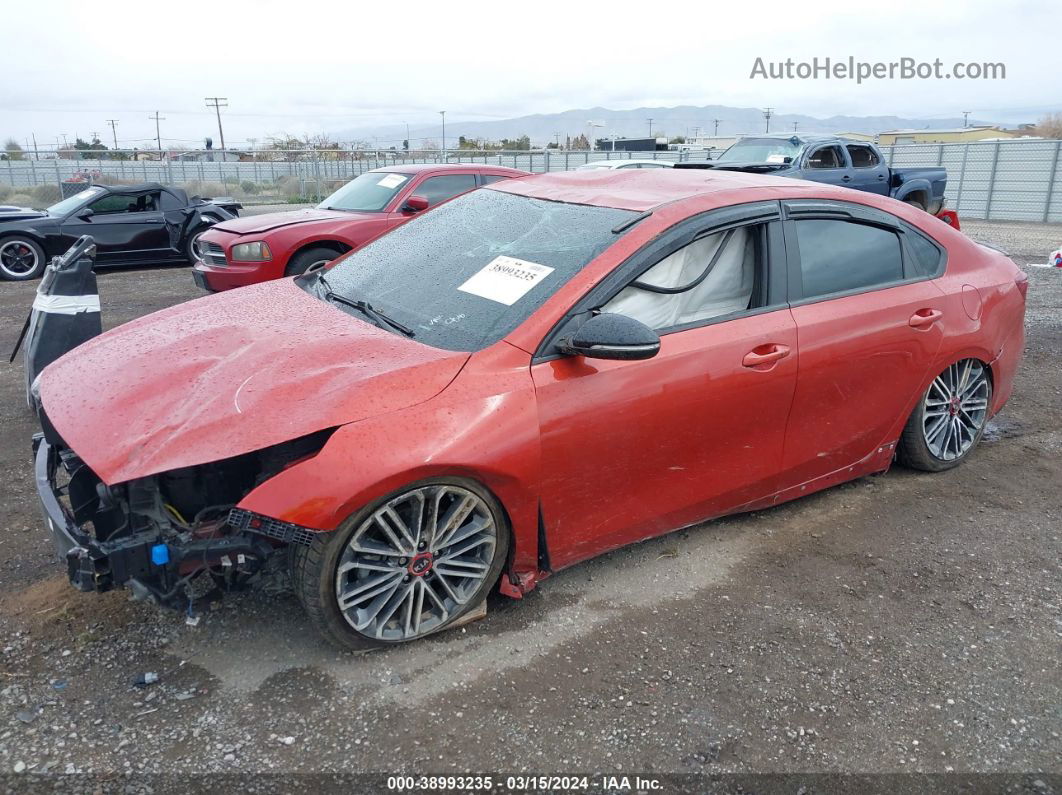 2020 Kia Forte Gt Orange vin: 3KPF44AC6LE228742