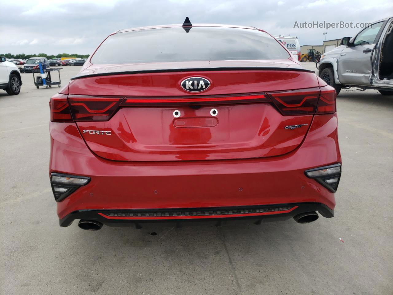 2020 Kia Forte Gt Red vin: 3KPF44AC6LE232760