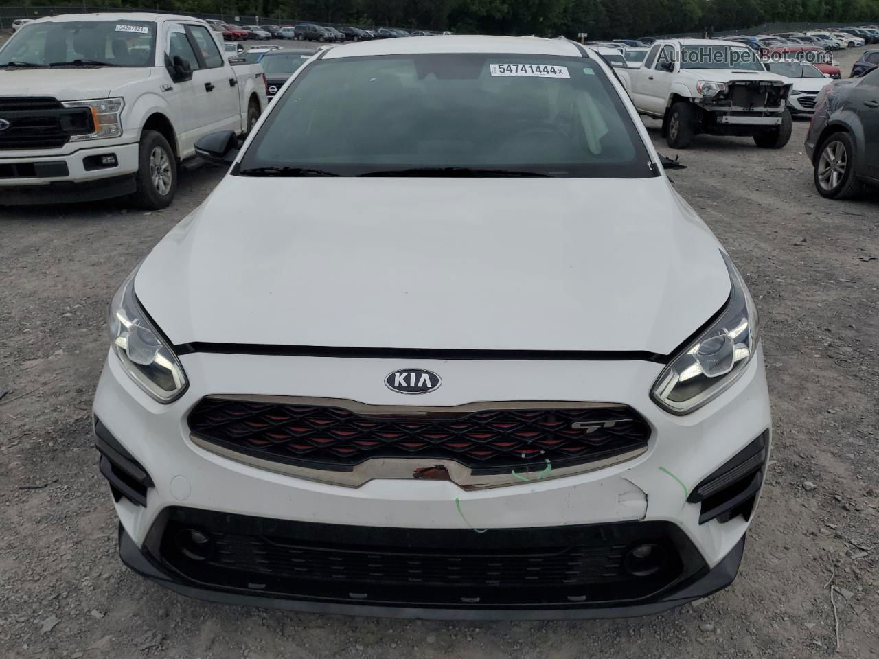 2020 Kia Forte Gt White vin: 3KPF44AC7LE230810