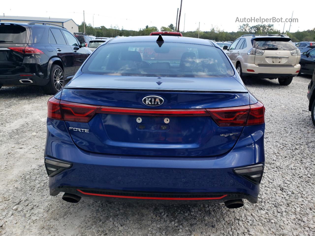 2020 Kia Forte Gt Синий vin: 3KPF44AC8LE240102