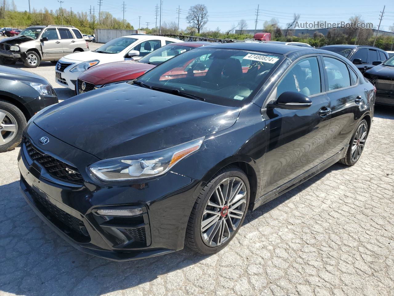 2020 Kia Forte Gt Black vin: 3KPF44AC9LE154183