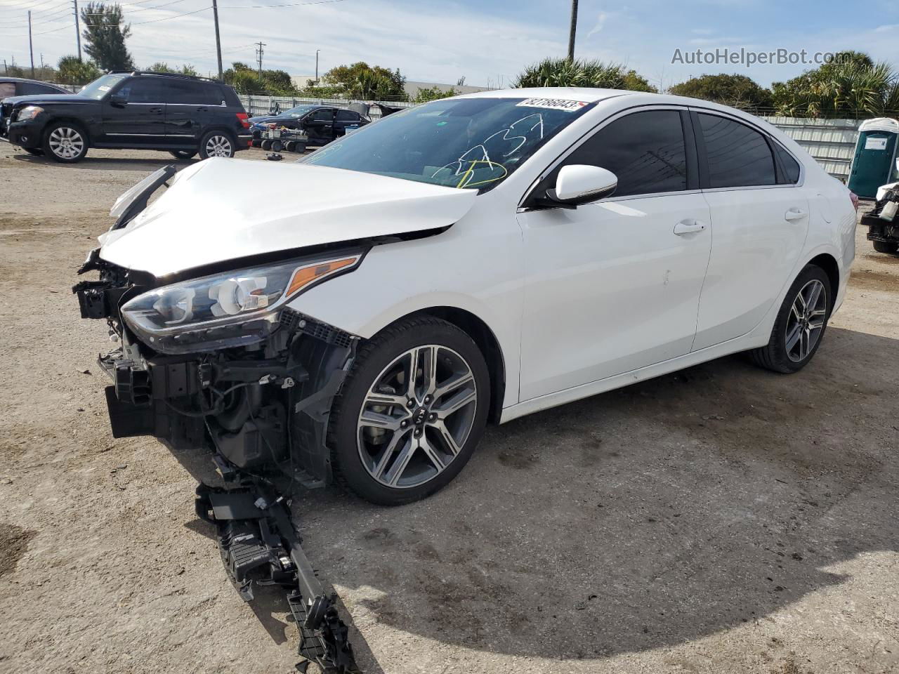 2020 Kia Forte Ex Белый vin: 3KPF54AD2LE153737