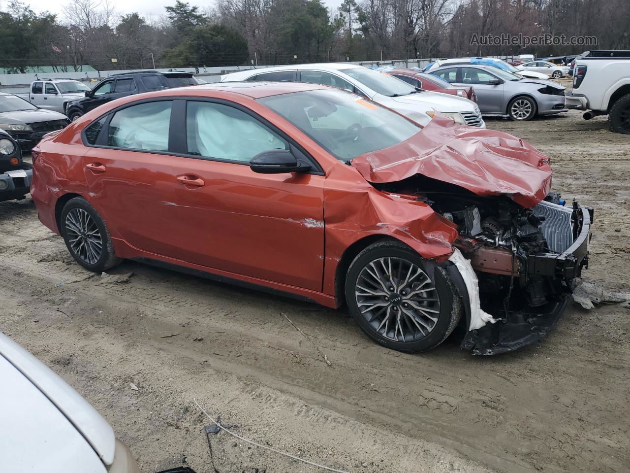 2023 Kia Forte Gt Line Orange vin: 3KPF54AD3PE659163