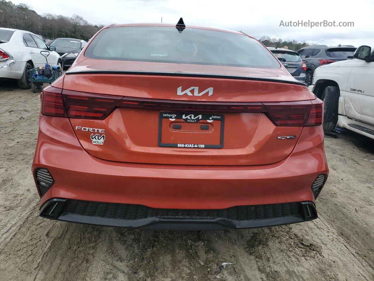 2023 Kia Forte Gt Line Orange vin: 3KPF54AD3PE659163