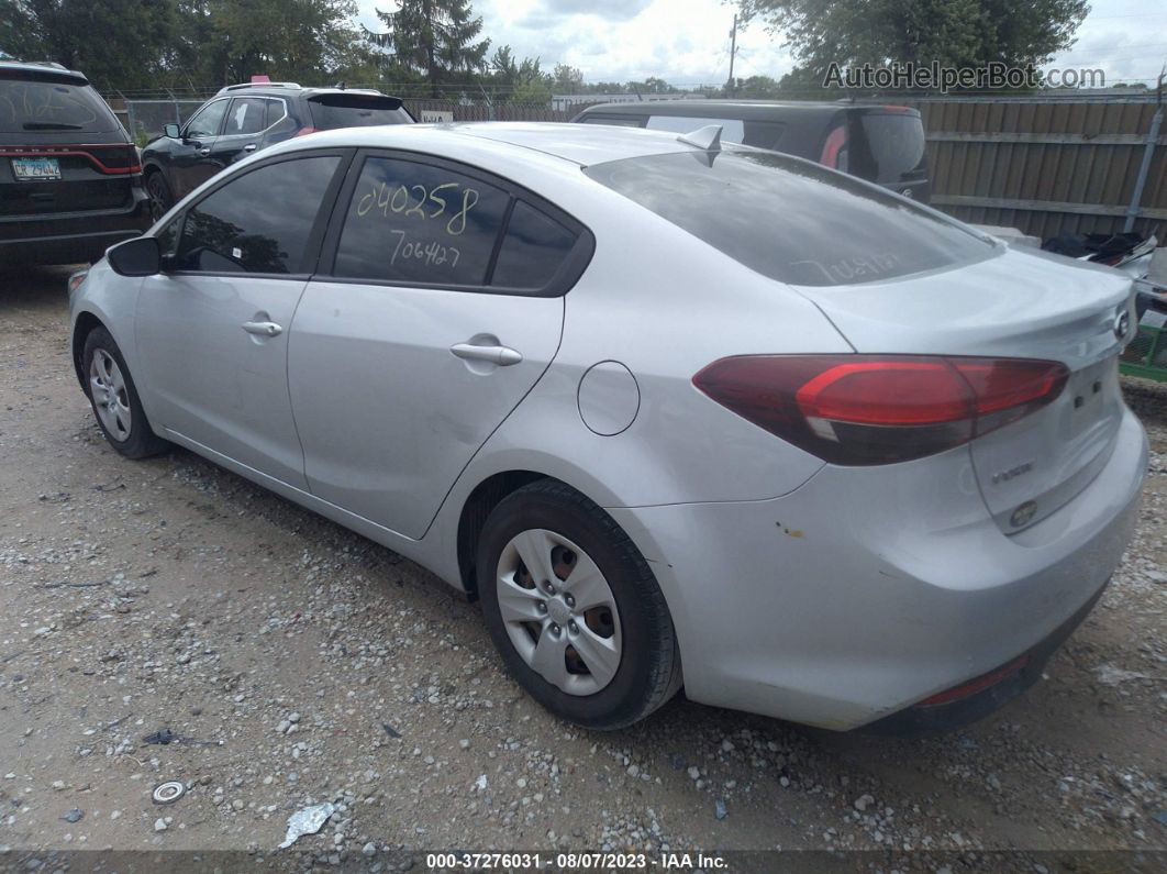 2017 Kia Forte Lx Silver vin: 3KPFK4A70HE040511