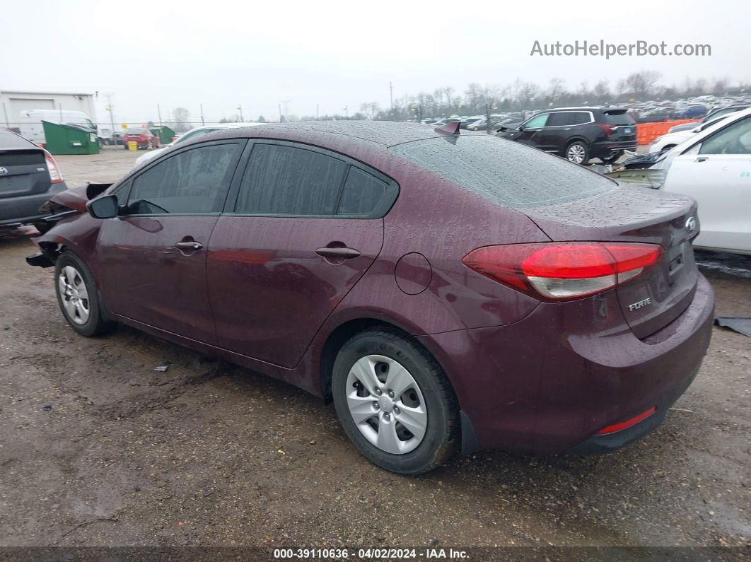 2017 Kia Forte Lx Темно-бордовый vin: 3KPFK4A70HE048740