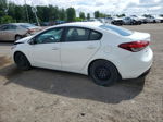 2017 Kia Forte Lx White vin: 3KPFK4A70HE055008