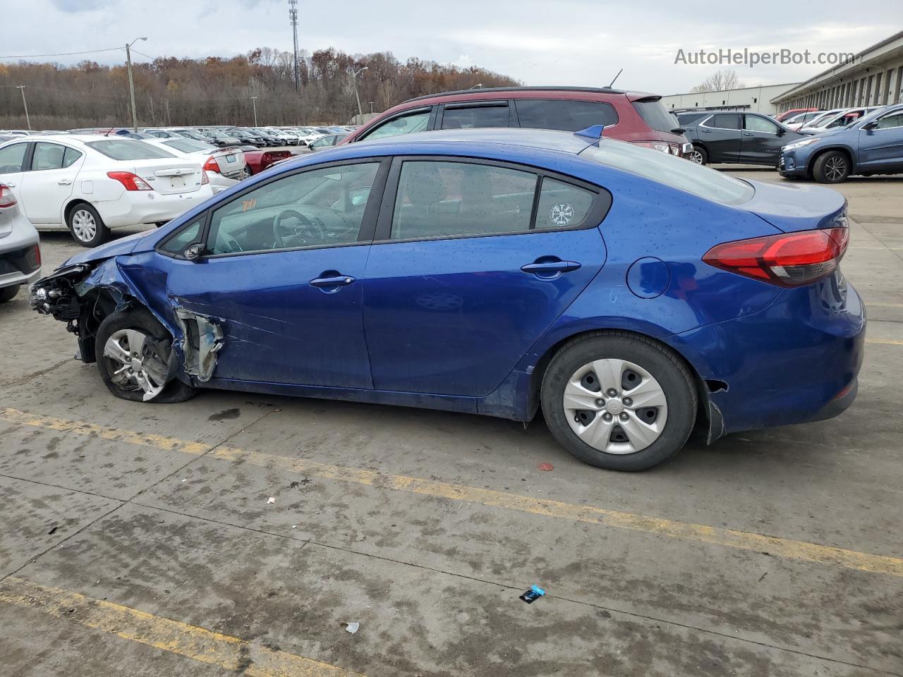 2017 Kia Forte Lx Синий vin: 3KPFK4A70HE079292