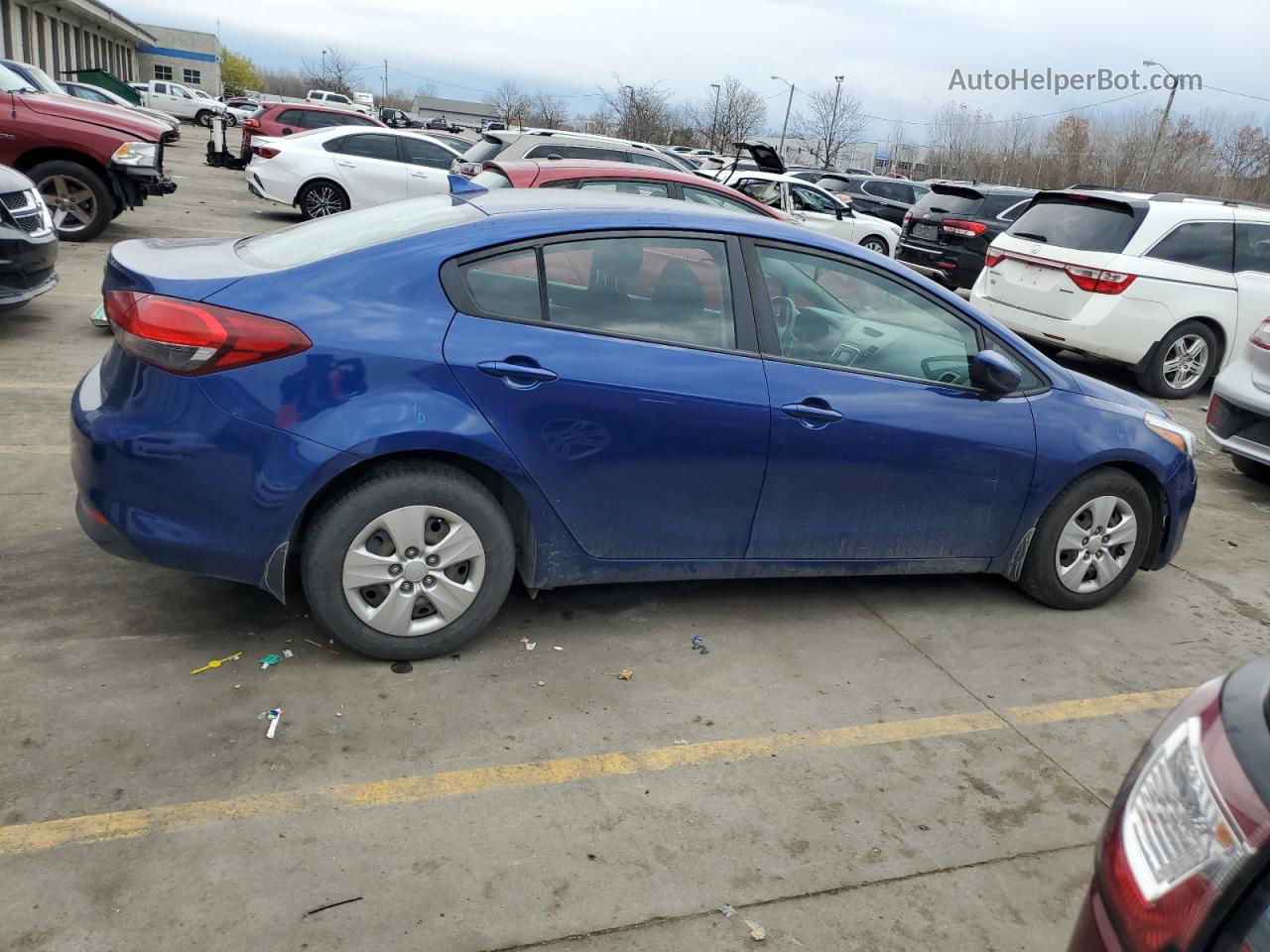 2017 Kia Forte Lx Синий vin: 3KPFK4A70HE079292