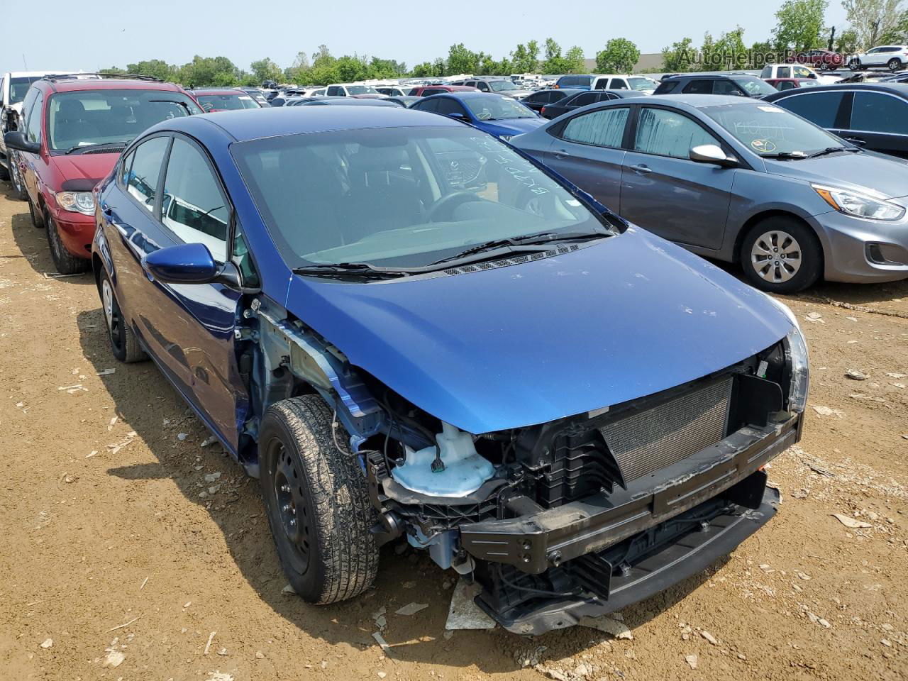 2017 Kia Forte Lx Blue vin: 3KPFK4A70HE083293