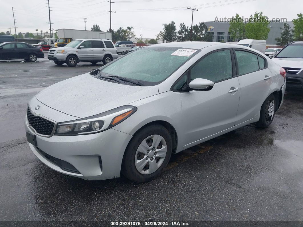 2017 Kia Forte Lx Silver vin: 3KPFK4A70HE091426