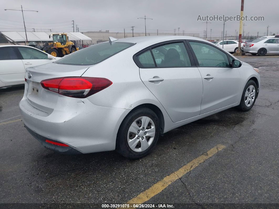 2017 Kia Forte Lx Silver vin: 3KPFK4A70HE091426