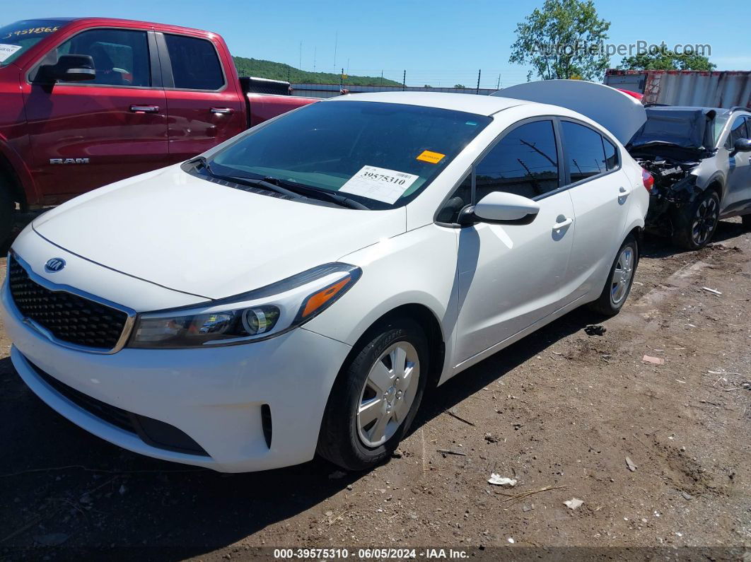 2017 Kia Forte Lx White vin: 3KPFK4A70HE098036