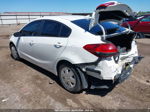 2017 Kia Forte Lx White vin: 3KPFK4A70HE098036