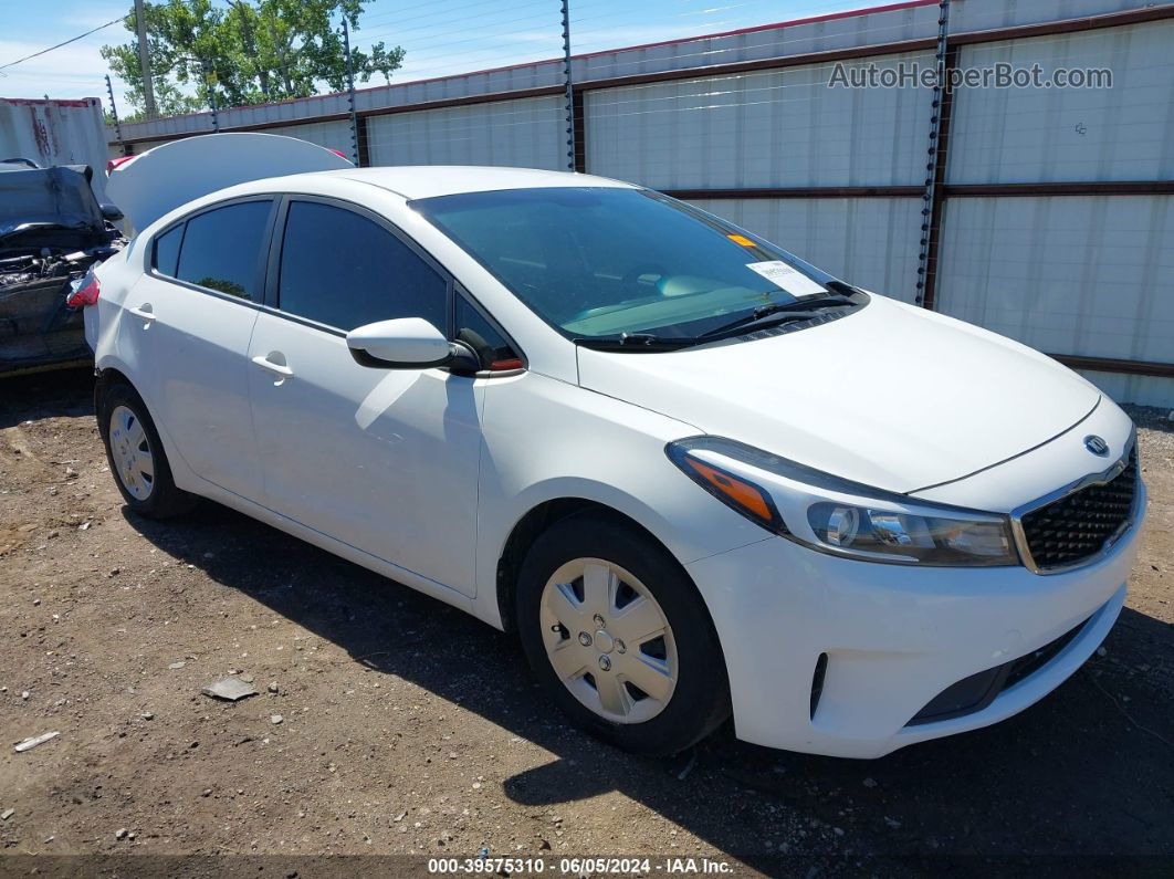 2017 Kia Forte Lx White vin: 3KPFK4A70HE098036