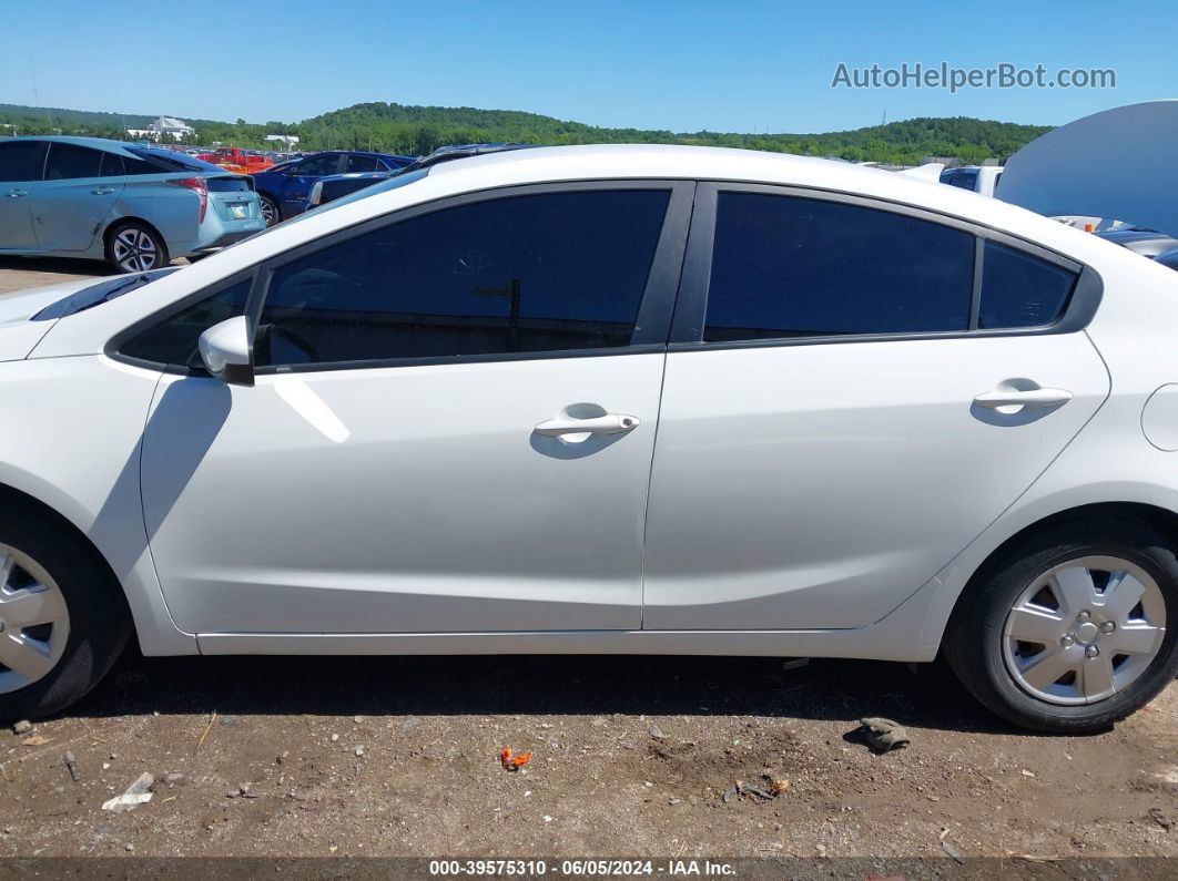 2017 Kia Forte Lx White vin: 3KPFK4A70HE098036