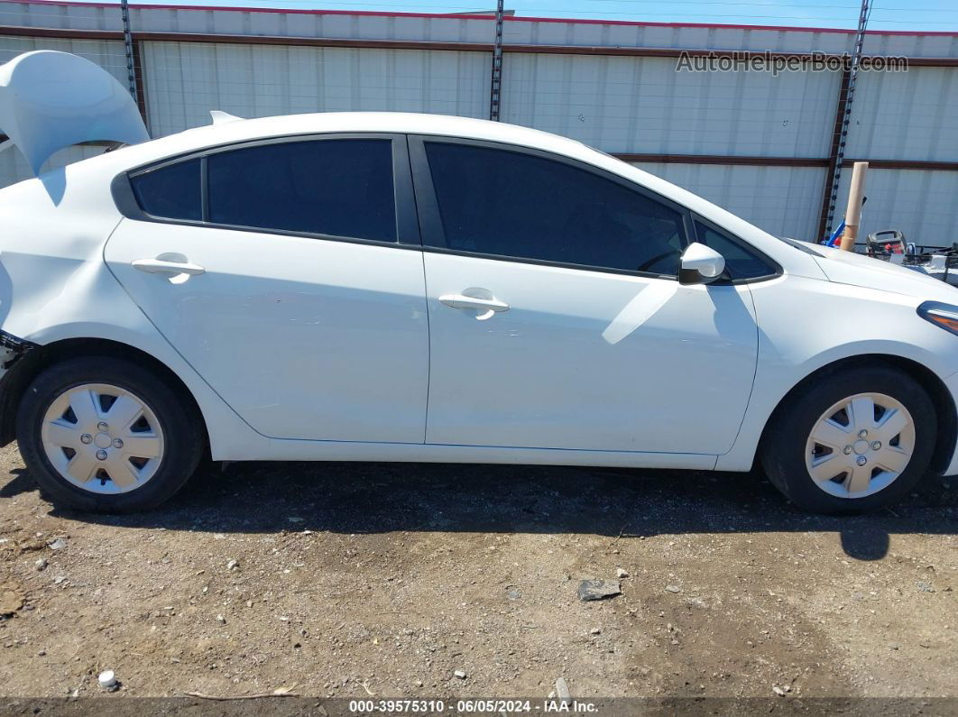 2017 Kia Forte Lx White vin: 3KPFK4A70HE098036