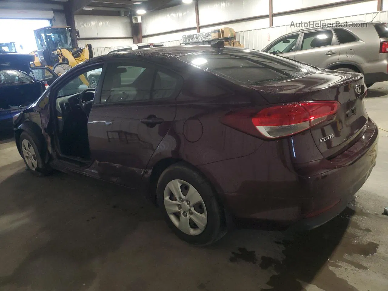 2018 Kia Forte Lx Maroon vin: 3KPFK4A70JE206595