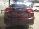 2018 Kia Forte Lx Maroon vin: 3KPFK4A70JE206595