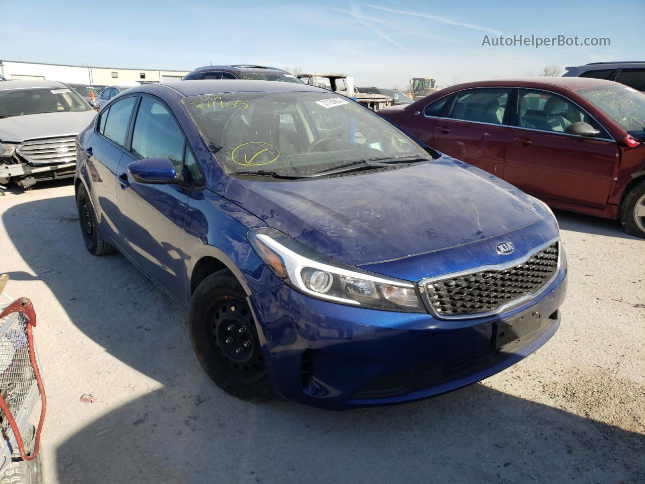 2018 Kia Forte Lx Blue vin: 3KPFK4A70JE211165