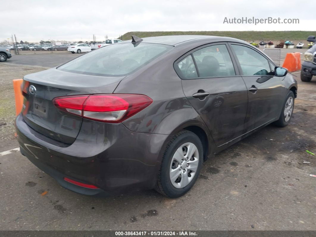 2018 Kia Forte Lx Brown vin: 3KPFK4A70JE224384