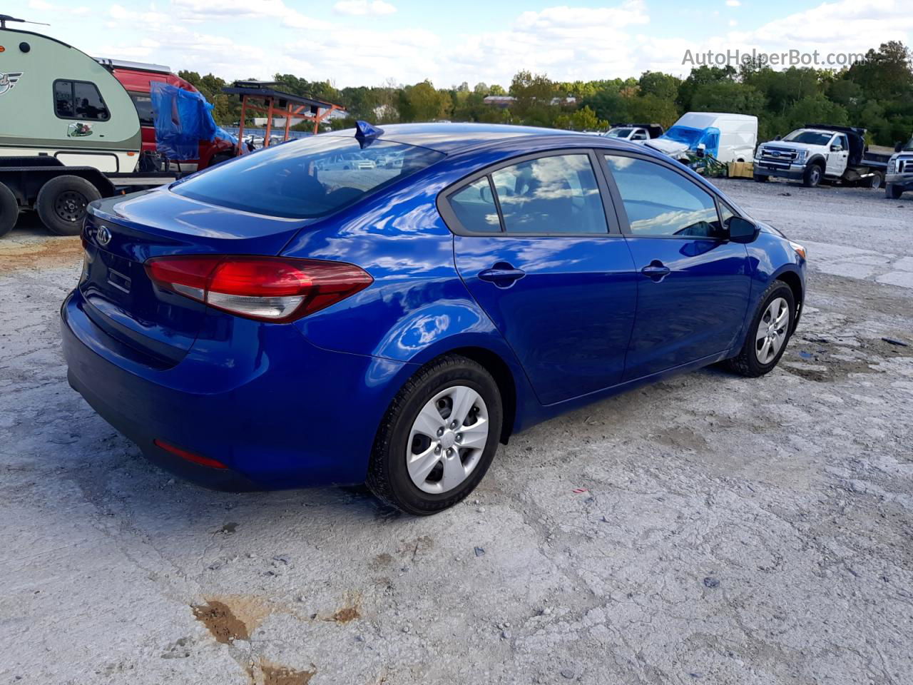 2018 Kia Forte Lx Синий vin: 3KPFK4A70JE273469