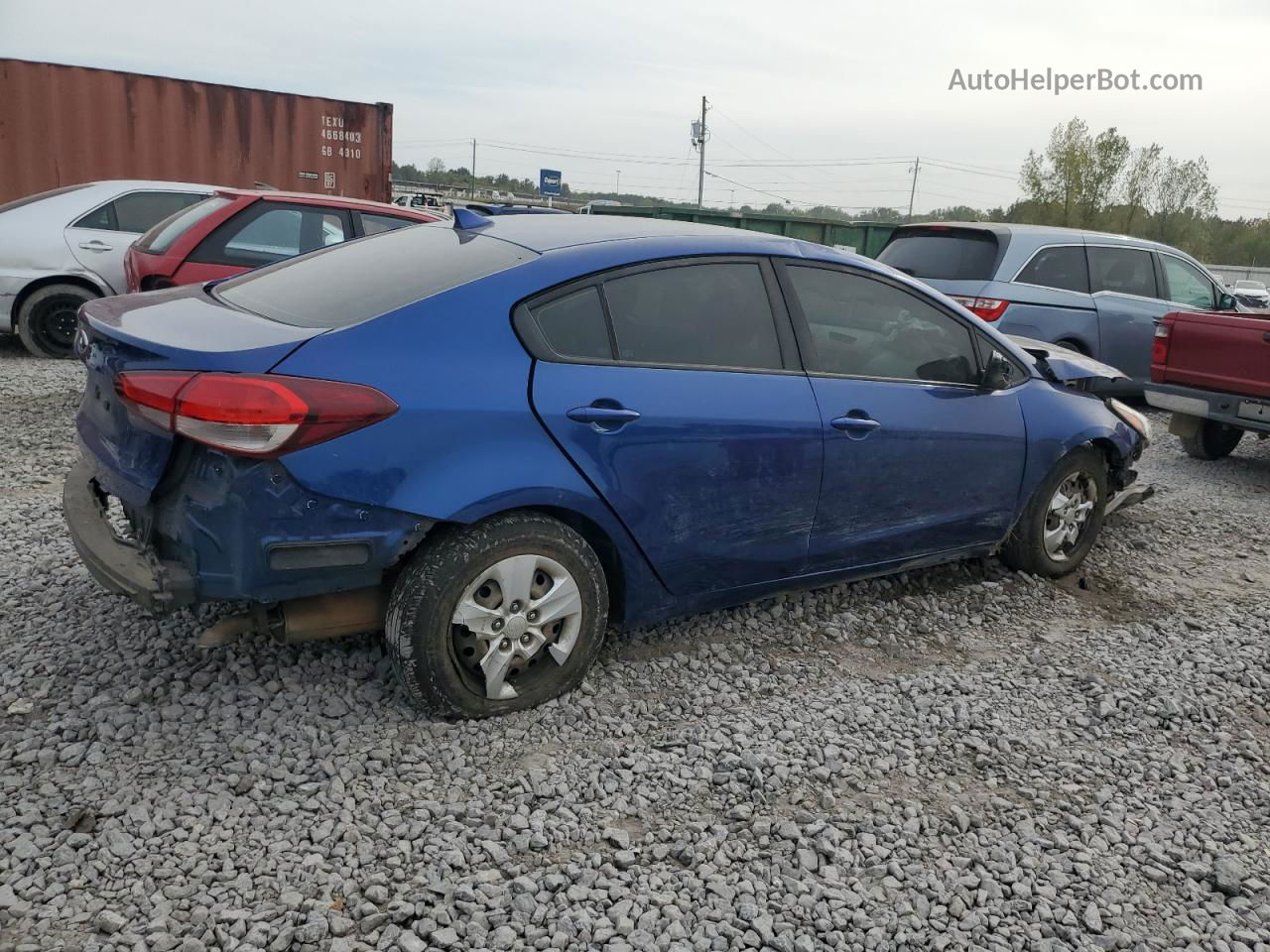 2018 Kia Forte Lx Blue vin: 3KPFK4A70JE283421