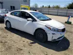 2017 Kia Forte Lx White vin: 3KPFK4A71HE015469