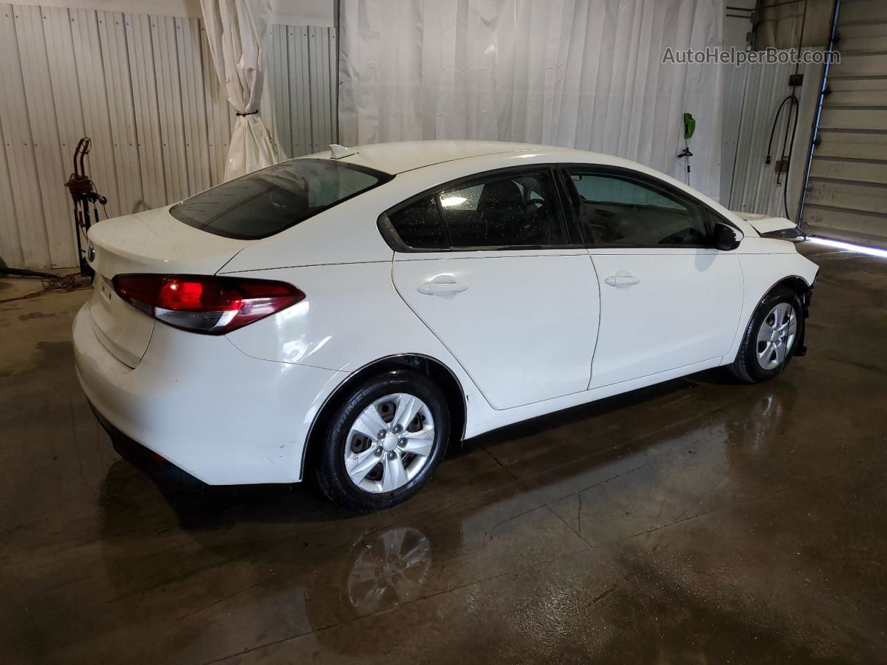 2017 Kia Forte Lx White vin: 3KPFK4A71HE029209