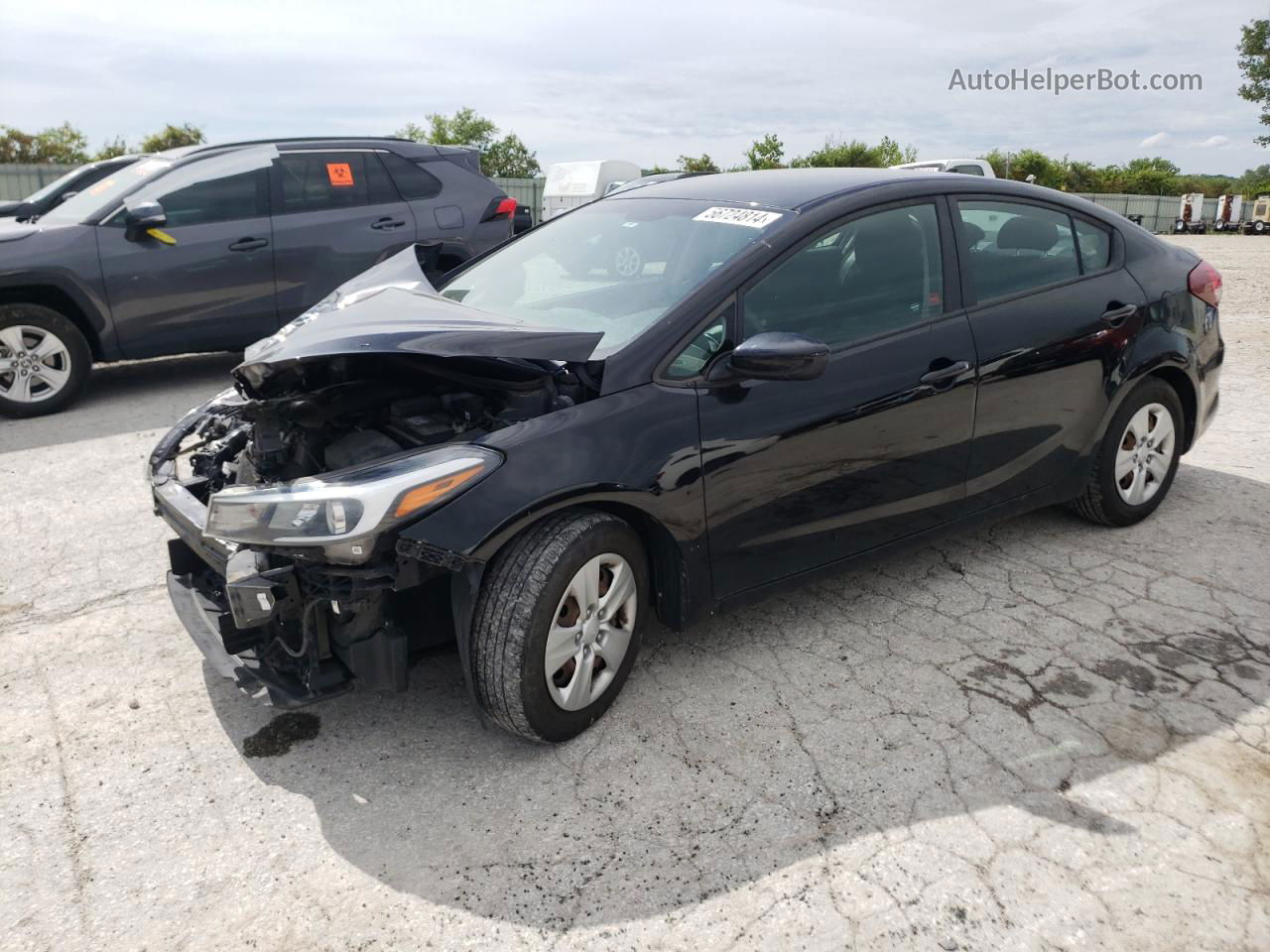 2017 Kia Forte Lx Черный vin: 3KPFK4A71HE043160