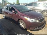 2017 Kia Forte Lx Burgundy vin: 3KPFK4A71HE053302