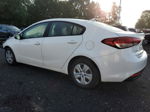 2017 Kia Forte Lx White vin: 3KPFK4A71HE101381