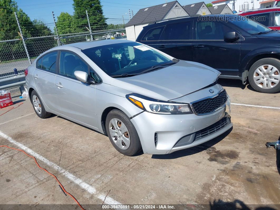 2017 Kia Forte Lx Silver vin: 3KPFK4A71HE104782