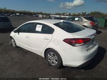 2017 Kia Forte Lx White vin: 3KPFK4A71HE143663