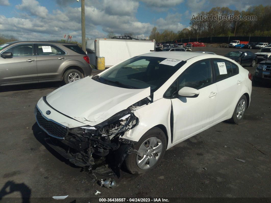 2017 Kia Forte Lx White vin: 3KPFK4A71HE143663