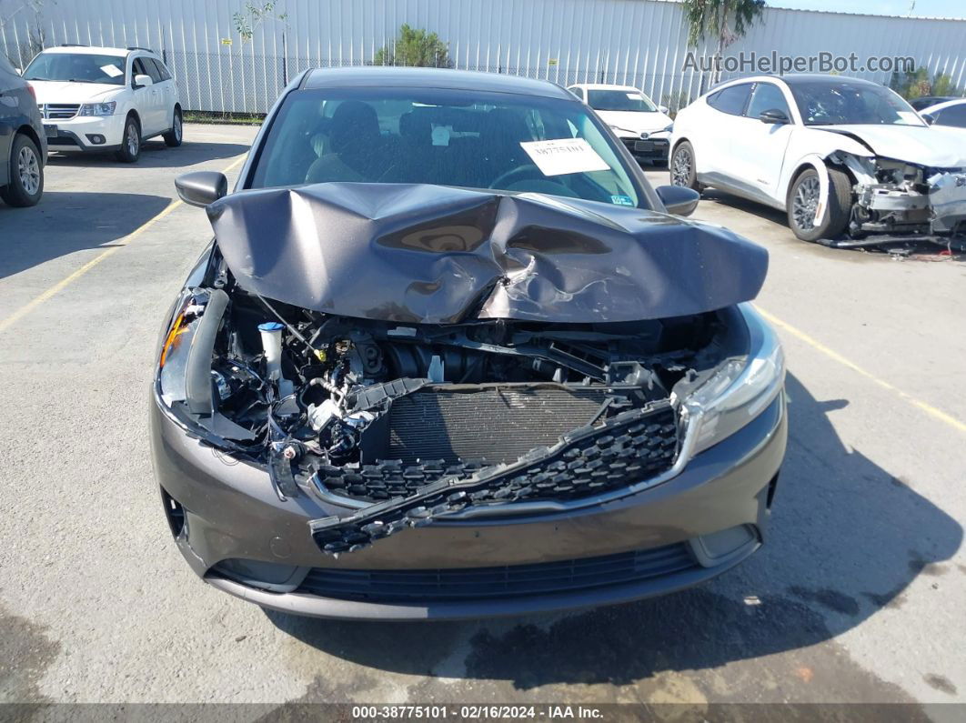 2017 Kia Forte Lx Gray vin: 3KPFK4A71HE145719