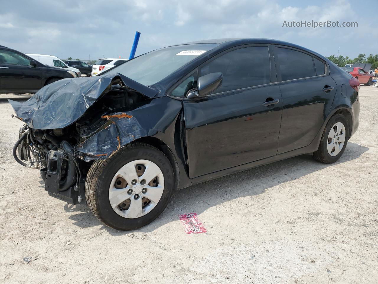 2017 Kia Forte Lx Black vin: 3KPFK4A71HE146109